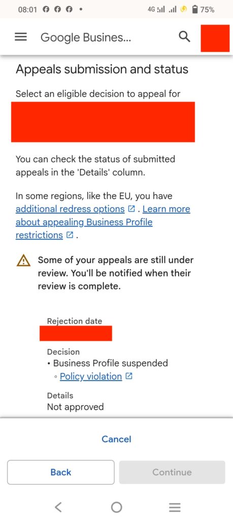 permanently closed google business profile business marked permanently closed